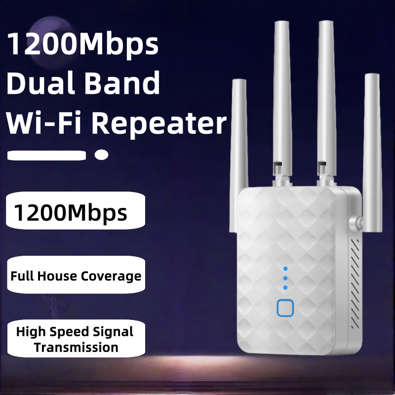 Wifi Range Extender - 1200Mbps ثنائي النطاق واي فاي مكرر