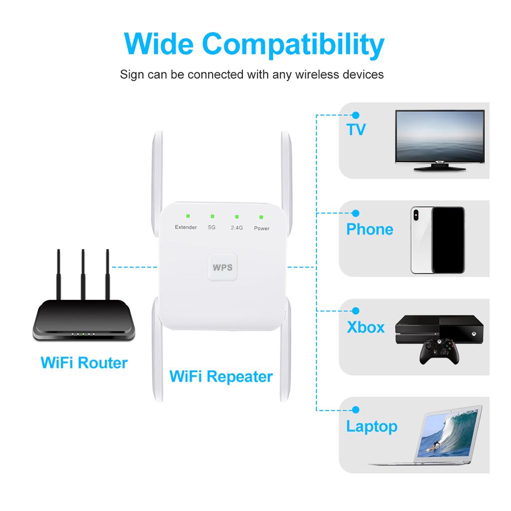 Wifi Range Extender - موسع نطاق واي فاي بسرعة 1200