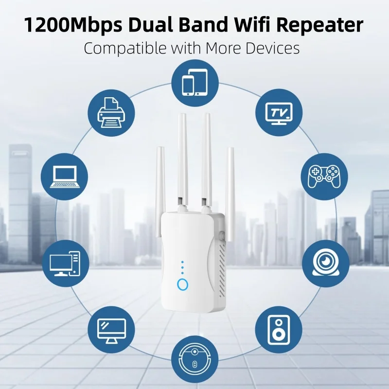 Wifi Range Extender - مكرر واي فاي ثنائي النطاق بسرعة