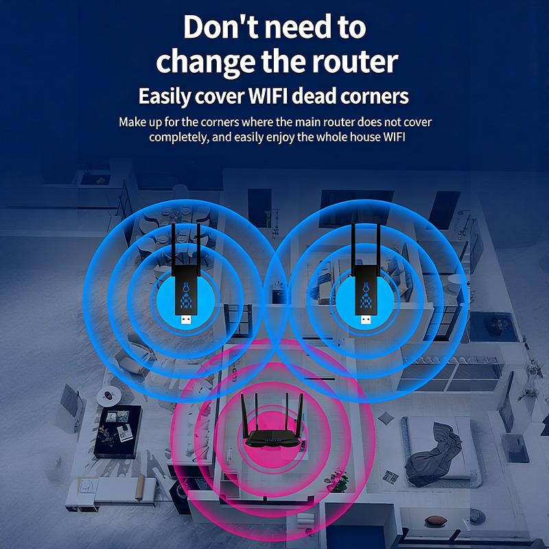Wifi Range Extender - موسع نطاق واي فاي ثنائي النطاق