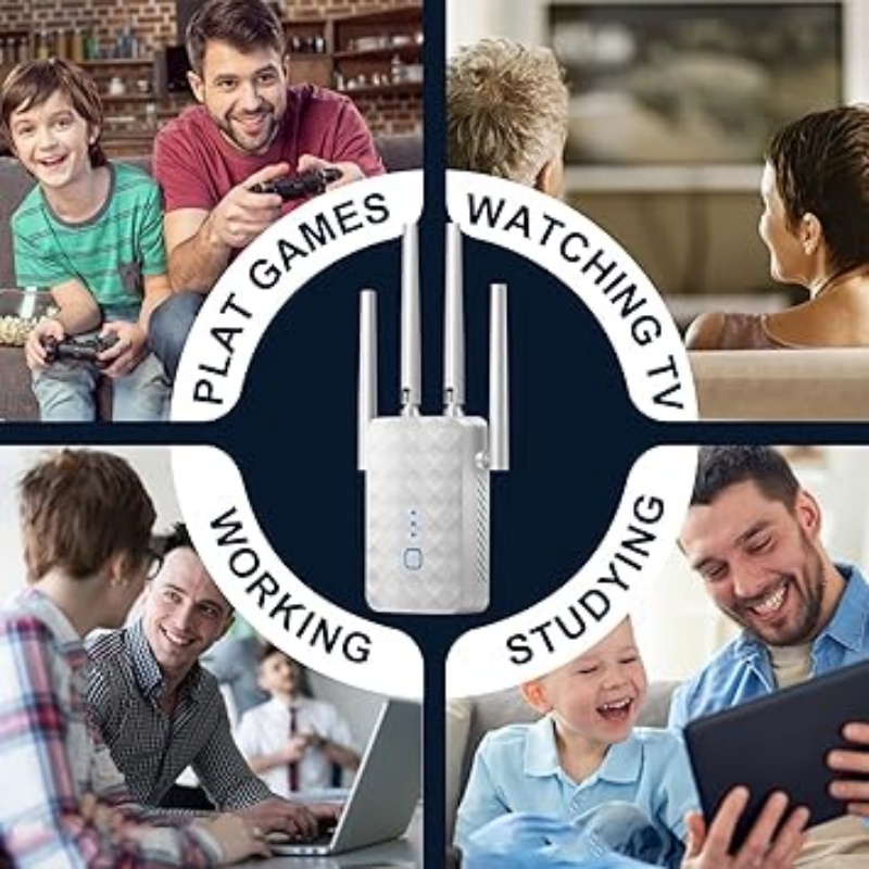 1200Mbps ثنائي النطاق واي فاي  - مراجعة Wifi Range Extender وسعره