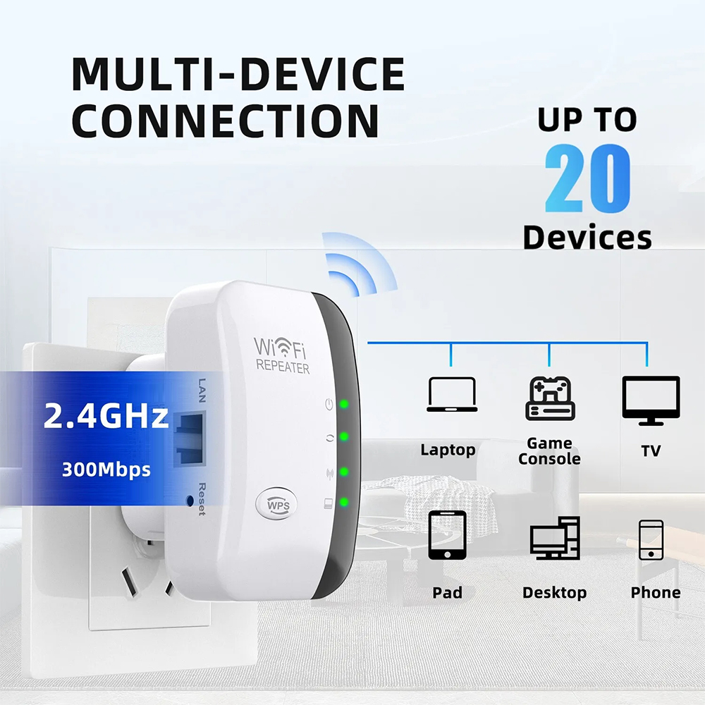 مقوي إشارة واي فاي لاسلكي 2.4  - مراجعة Wifi Range Extender وسعره