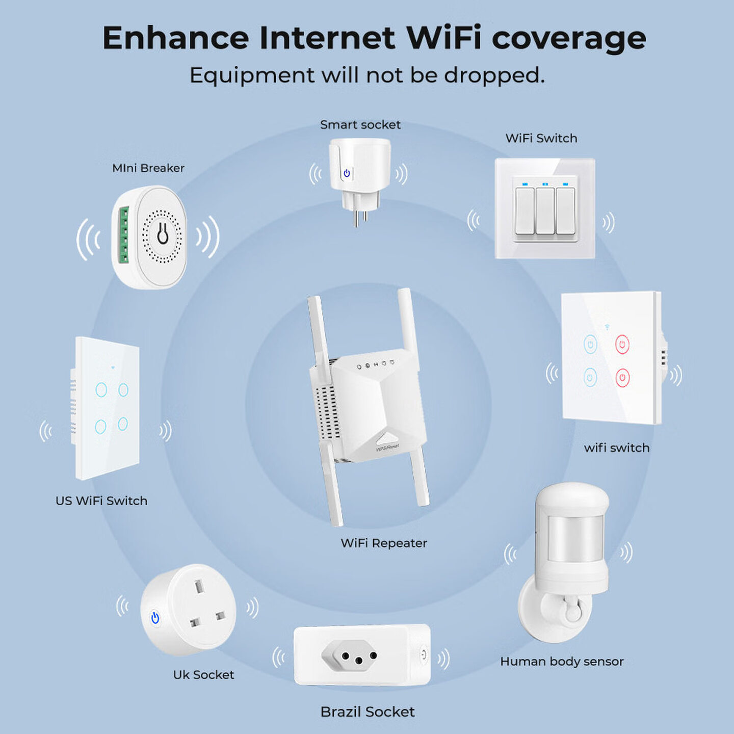 مكرر واي فاي لاسلكي بـ 4 هوائي - مراجعة Wifi Range Extender وسعره