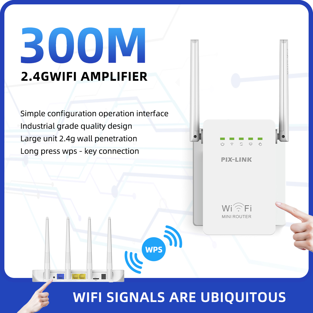PIX-LINK WR02E مكرر واي فاي لا - مراجعة Wifi Range Extender وسعره