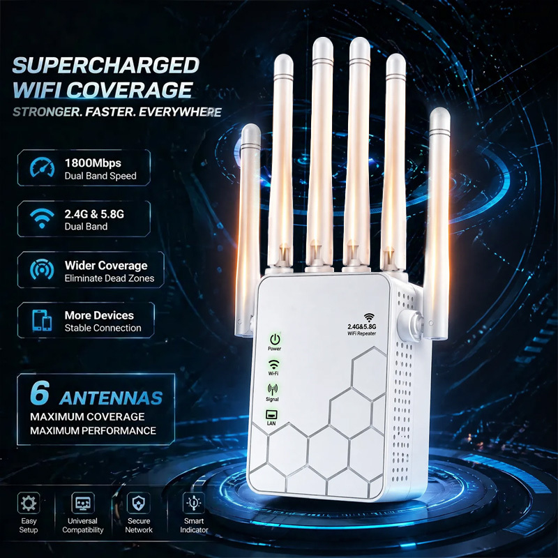 موسع نطاق واي فاي 6 AX1800 ثنا - مراجعة Wifi Range Extender وسعره