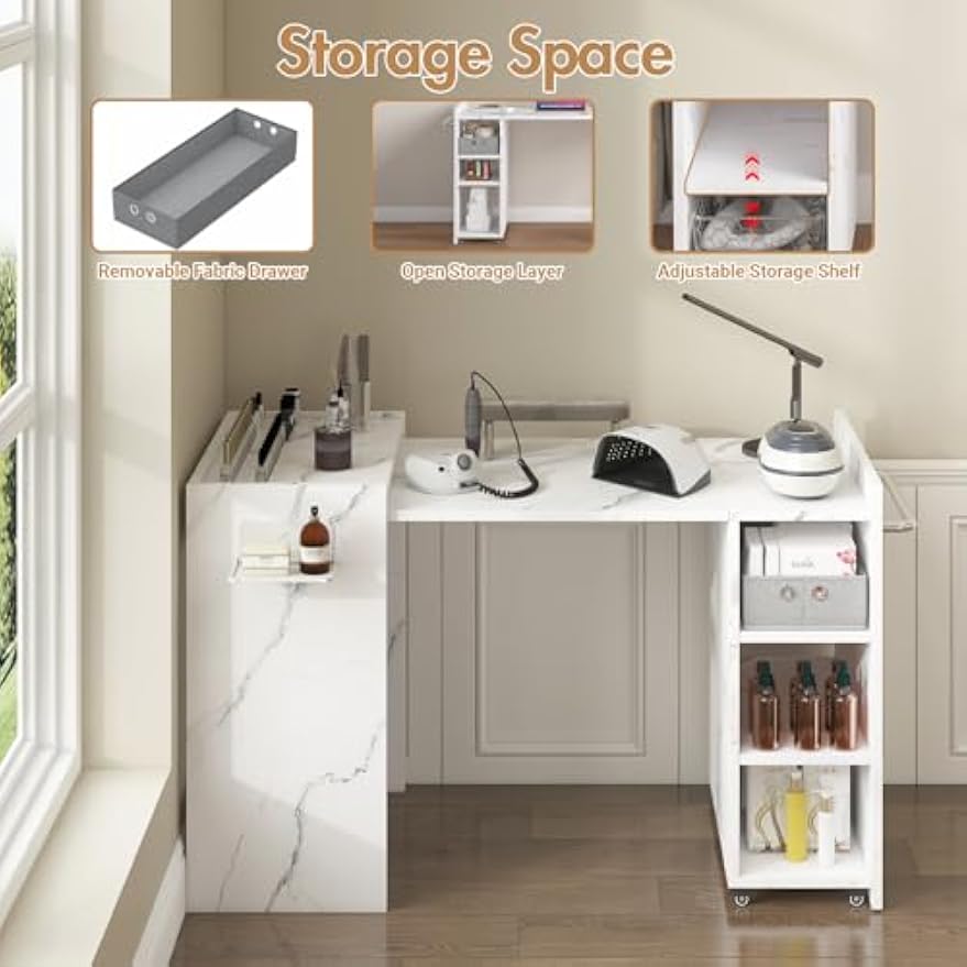 طاولة مانيكير قابلة للطي وتثبي - مراجعة Tech Office Wall وسعره
