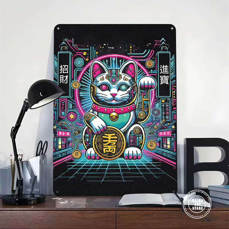 لافتة معدنية مخصصة بتصميم Cybe - مراجعة Tech Office Wall Art وسعره