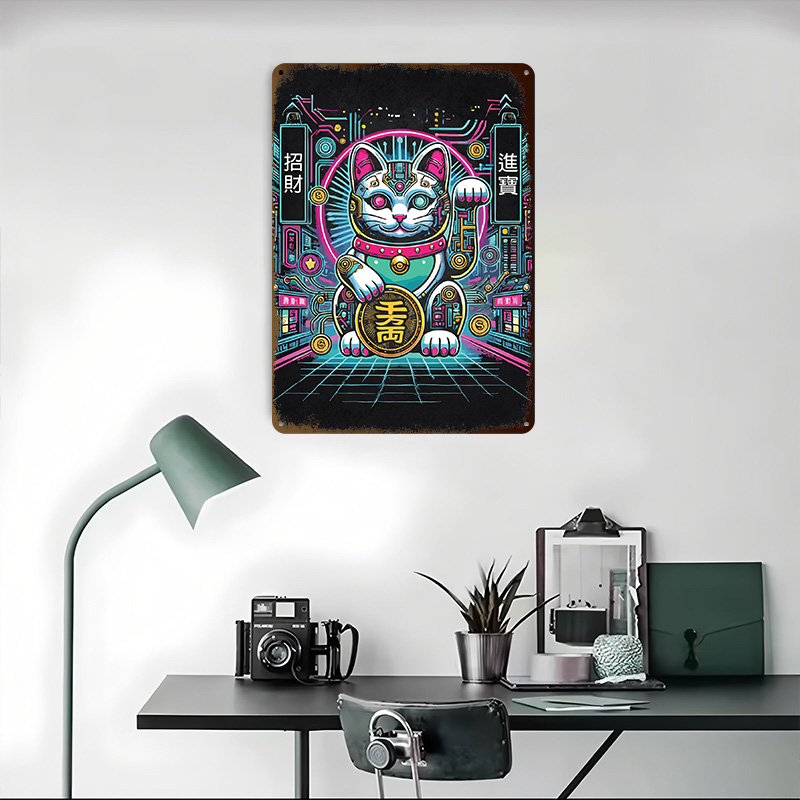 لافتة معدنية مخصصة بتصميم Cybe - مراجعة Tech Office Wall Art وسعره