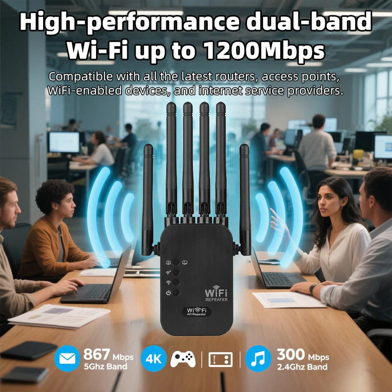 مكرر واي فاي لاسلكي 5G بسرعة 1 - مراجعة Wifi Range Extender وسعره