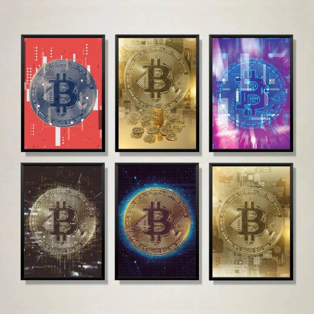 لوحة فنية لعملة ذهبية بتقنية ا - مراجعة Tech Office Wall Art وسعره