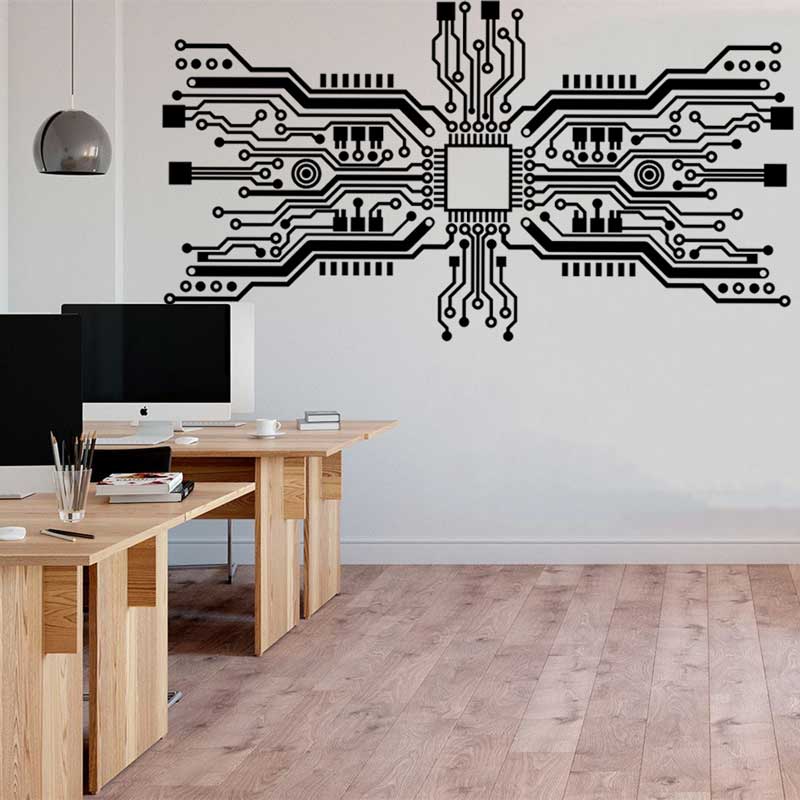 لوحة دوائر كهربائية رقاقة الجد - مراجعة Tech Office Wall وسعره